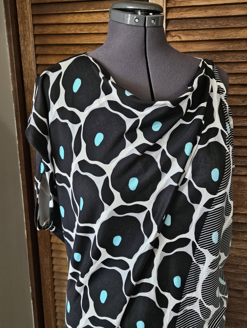 Diane Von Furstenberg Posie Asymmetrical Silk Jersey Dress.